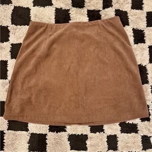 HALARA Brown Mini A-Line Skort